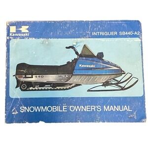 Kawasaki SB 440-A2 Snowmobile Owners Manual 1977 Vintage OEM Repair Collectible